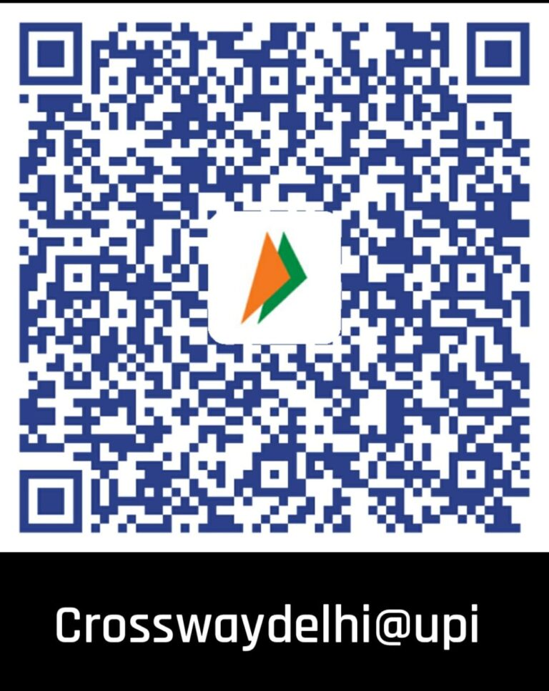 UPI QR Code — Crosswaydelhi@upi